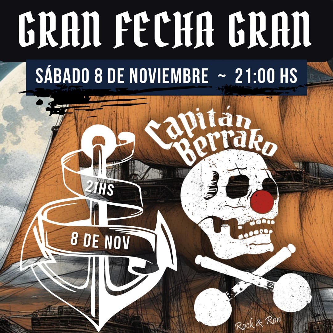  Capitán Berrako: gran fecha de fin de año