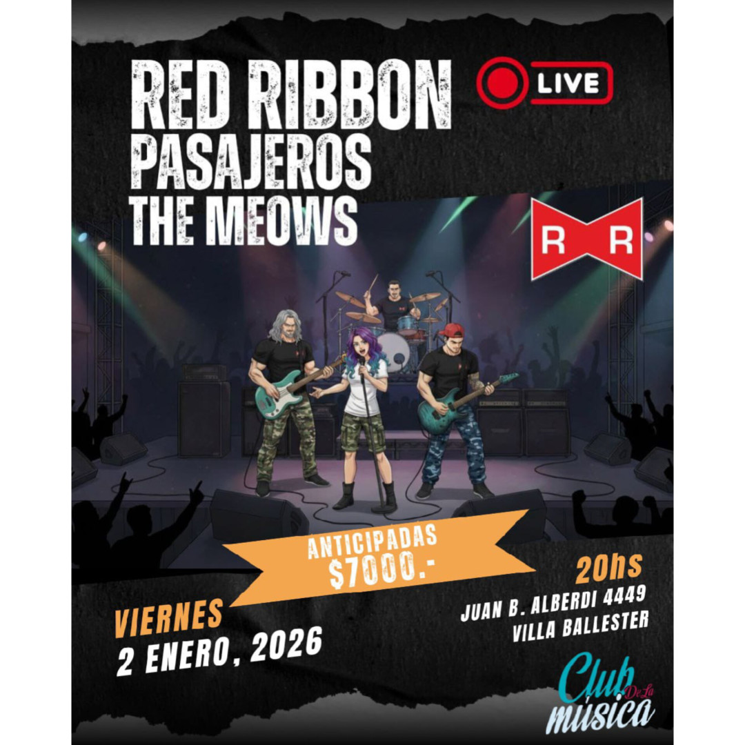 The Meows + Pasajeros + Red Ribbon 