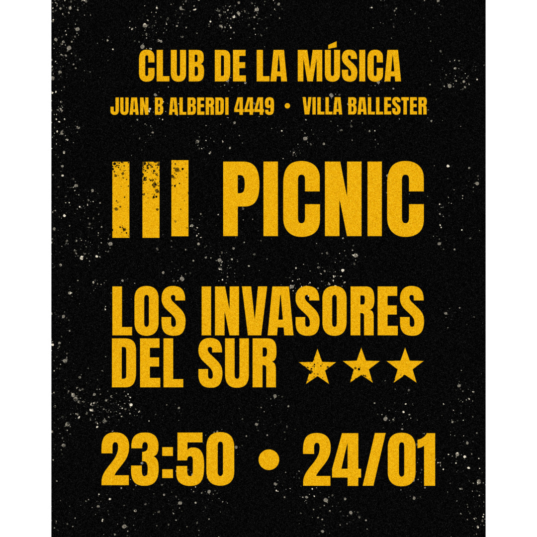 Picnic + Los Invasores Del Sur en el Club De La Música