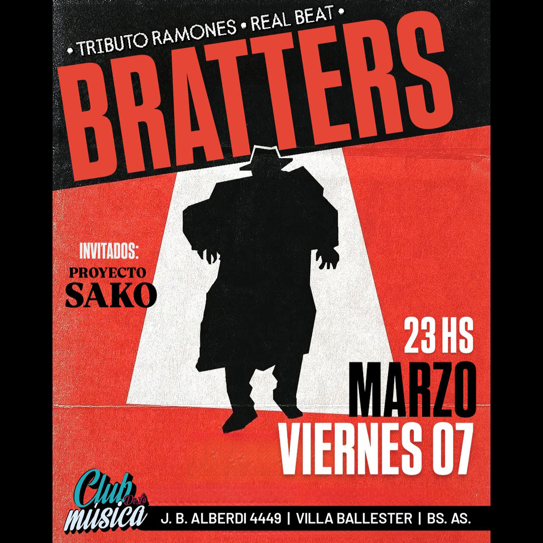 Proyecto Sako + Bratters en el Club De La Música